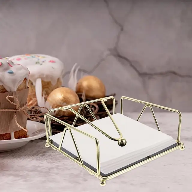 Portatovaglioli In Ferro - Design Triangolare Elegante Per Tavola E Cucina - Foto 4