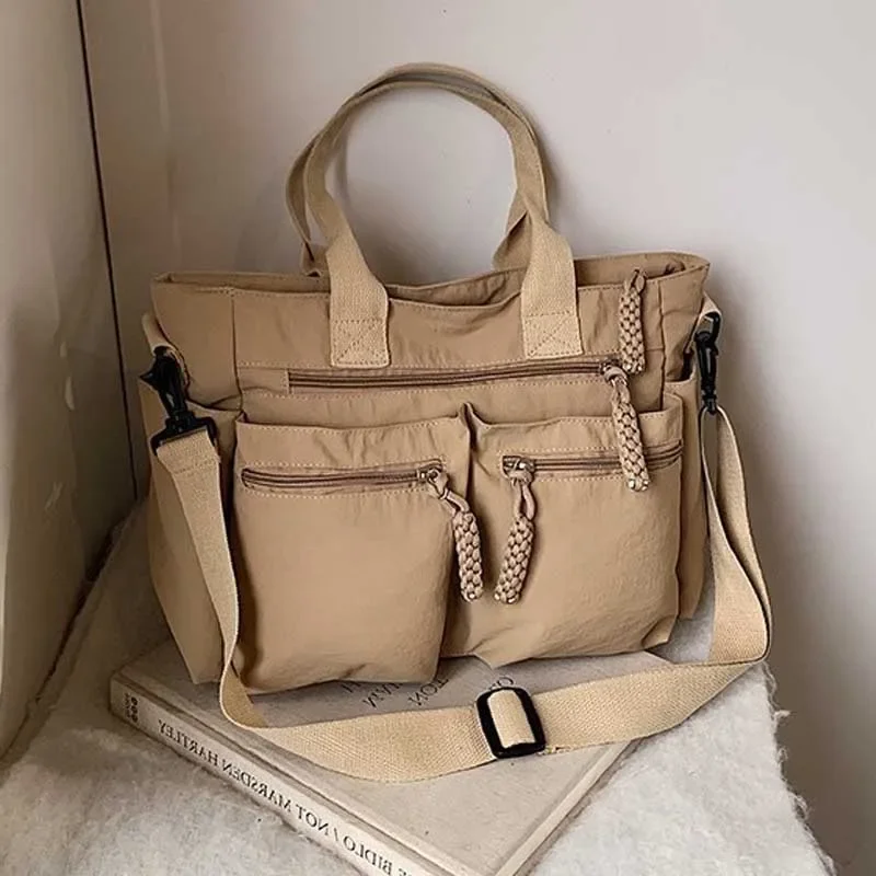 Leisure Nylon Fabric Tote Bag 2026 New Fashion Large Capacity Commuting Shoulder Bag/cross-body Bag/travel Bag for Women Handbag