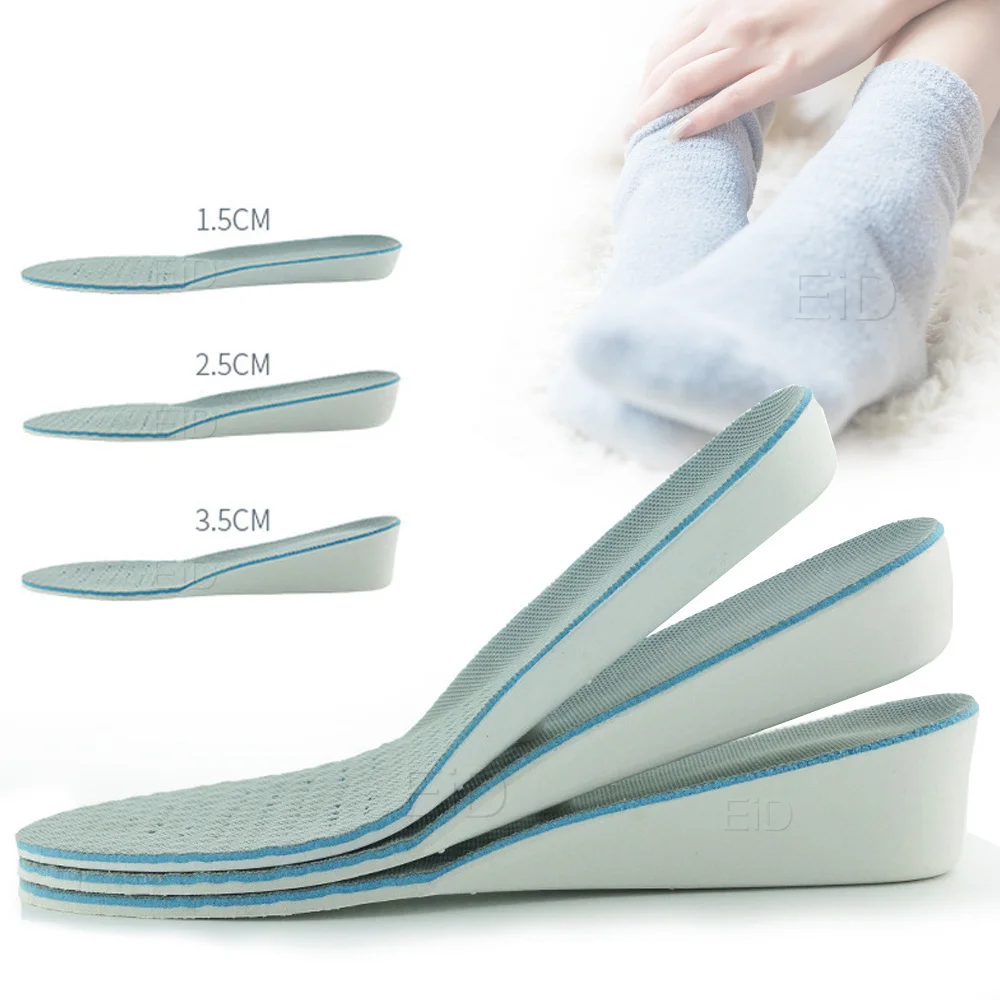 Unsichtbare EVA Ultra Dünne Höhe Erhöhen Einlagen mit Atmungs Komfortable Polyester Boden Schuh Einlegesohle Höhe 1-3,5 cm Unisex – Detail 23