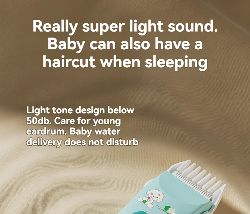 Baby Hair Clipper Quiet Shaving New Baby Electric Pusher Silent Baby Hair Shaving and Fetal Hair Cutting Tool No Lubricating Oil