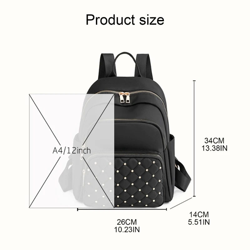 Simple College Bookbag for Women Student School Book Bag Large Capacity Travel Backpack Work Backpack Computer Back Pack