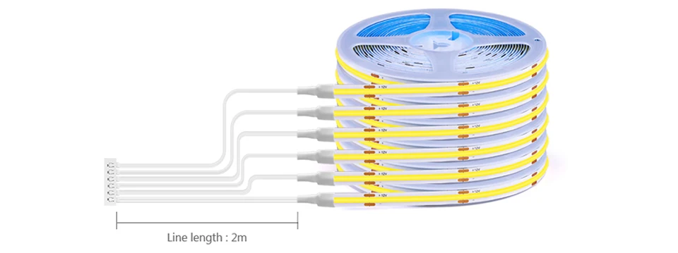 12V Dupont Interface Plug COB Strip Light 320LED/M Sb2009c4a736b4decb90c42fdaa9c775eo