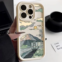 Whale Design Shockproof Aesthetic Phone Case - iPhone 16 (White DG04)