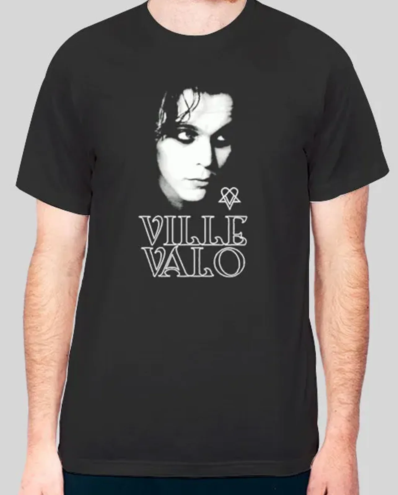 

Футболка Ретро VTG Ville Valo He band, черная, с коротким рукавом, все размеры S-5Xl 1F927