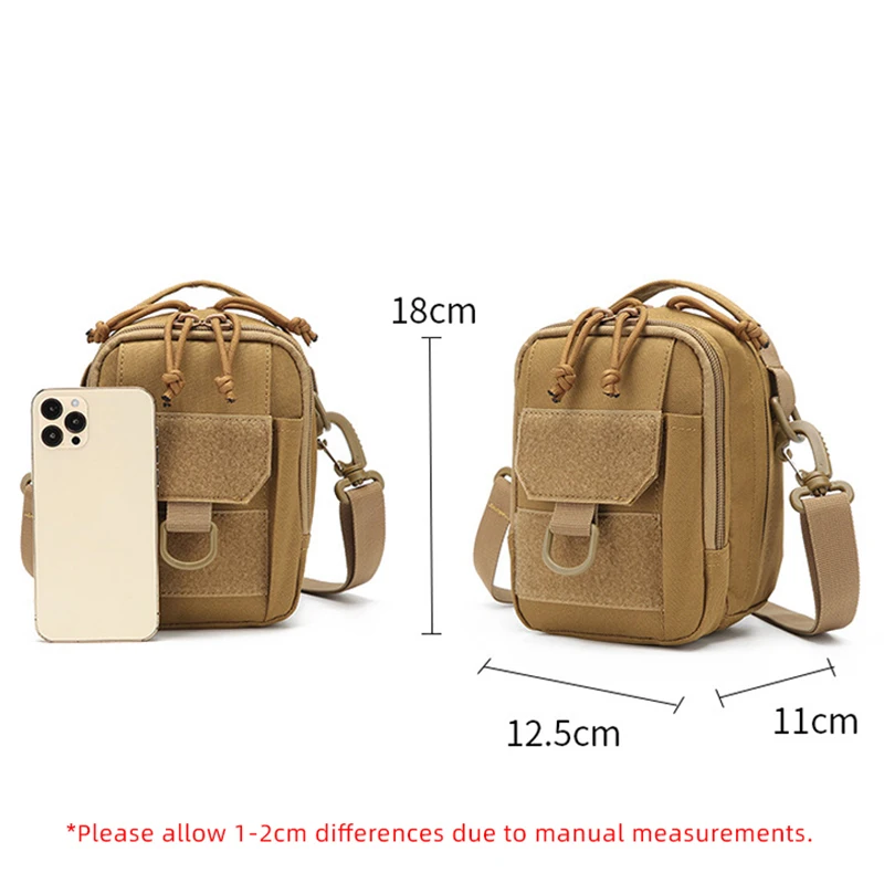 Sac De Taille Tactique Molle, Sac EDC Compact, Petite Pochette Tactique, Sac Tactique Extérieur Molle, Mini Molle Sac Banane De Sport, Pour Randonnée Camping Alpinisme Voyages