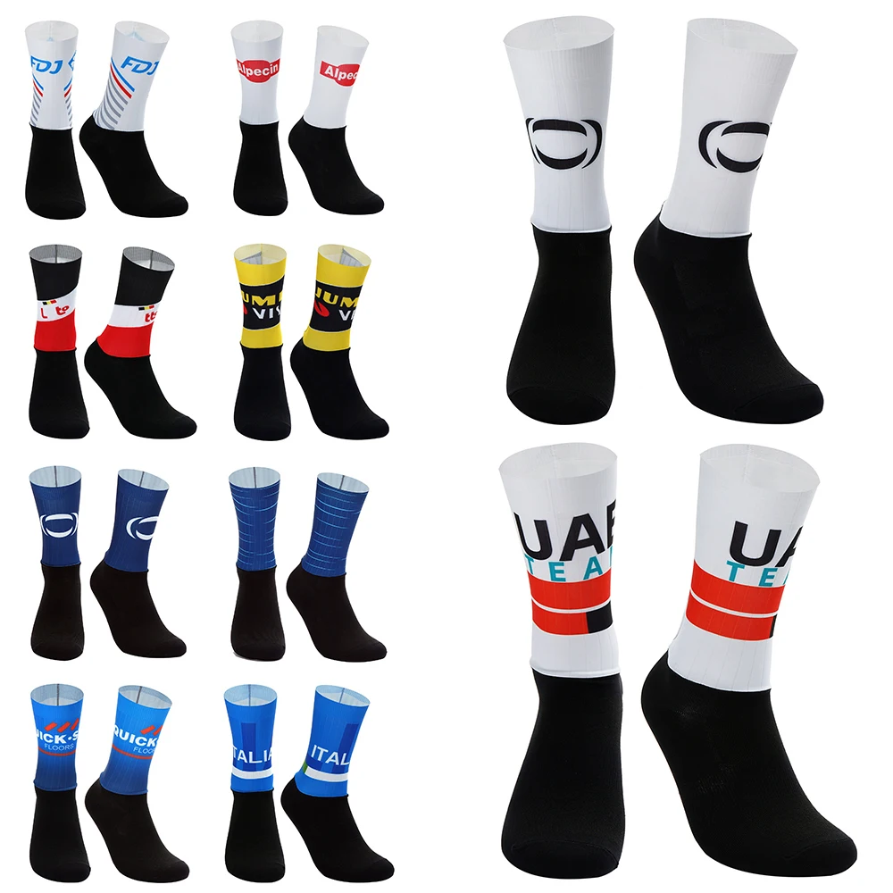 Cycling Socks LASER QUICK CUT INEOS ONE STEP PAIR ALPECIN TEAM Antislip Bike Bicycle Racing MITI Breathable
