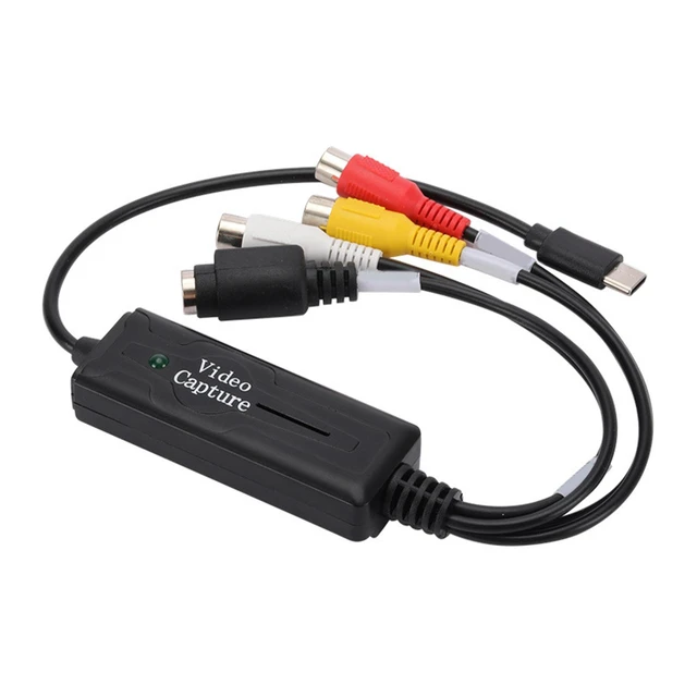 Convertisseur vidéo VHS vers USB, surveillance vidéo, RCA vers USB,  convertisseur RCA vers USB, carte adaptateur