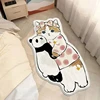 Panda cat mat