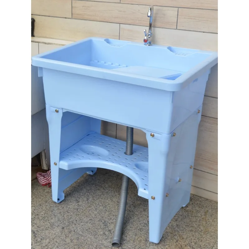 

Plastic laundry sink, washbasin, balcony, bathroom cabinet with washboard, wash basin, bathroom cabinet floor