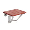 Solid Wood Folding Bath Chair Wall-mounted Shower Seats Non-slip Barrier-free Bathroom Stool Household Porch Shoe Changing Stool 5