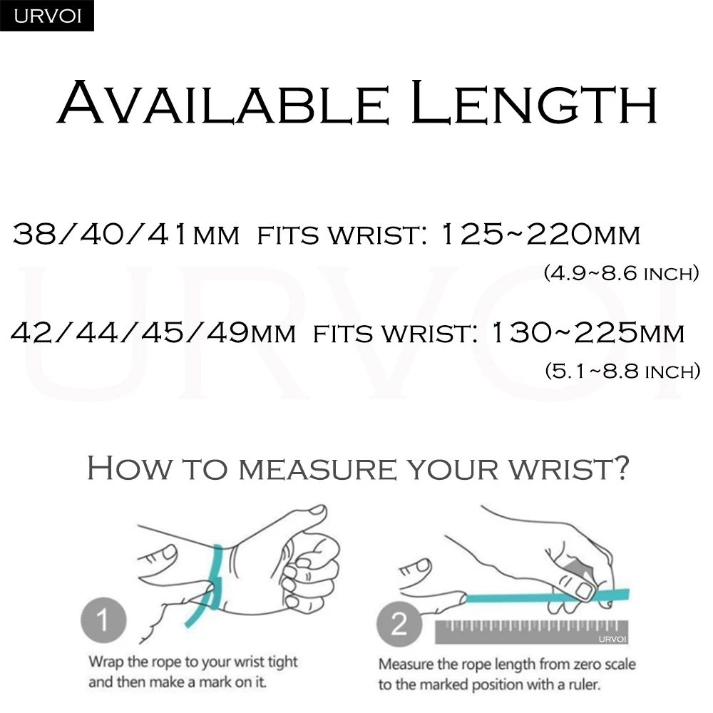 URVOI  ġ    ׳ƽ ũ, ̿ġ ø 9, 8, 7, 6, SE54321 Ʈ, ڼ  Ŭ, 41mm, 45mm, 49mm
