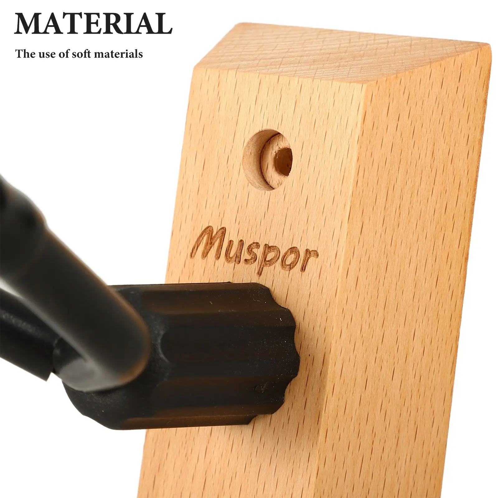 1 Set Wood Base Violin Hanger Hook Wall Mount with Bow Hook Violin/Viola Stand Non-slip Violin Hanger High Quality