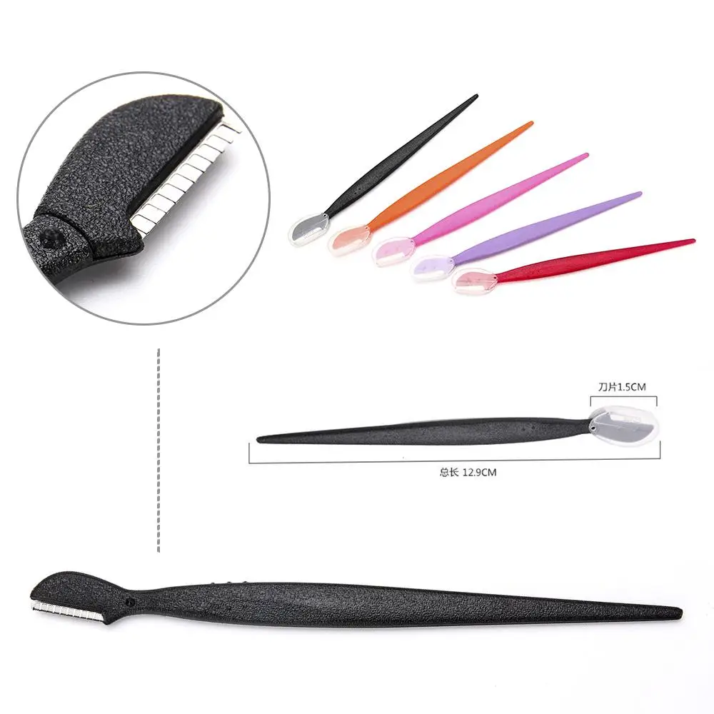 1/5/10pcs Random Color Eyebrow Trimmer Portable Razor Eye Brow Epilation Hair Removal Cutters Safety Razor Cosmetic Makeup Tools eyebrow trimmer set eyebrow trimmer eyebrow razor set hair shaver eyebrow razor facial hair remover eyebrow scissors hair remover eyebrow trimmer blade eyebrow tweezers set