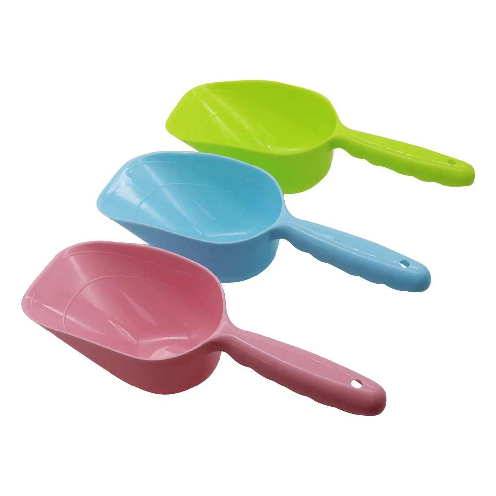 1 Pz Paletta per l'alimentazione degli animali domestici Paletta per cibo per gatti Paletta per cibo per gatti e cani addensata di grande capacità Alimentatore in plastica ecologico - immagine 5