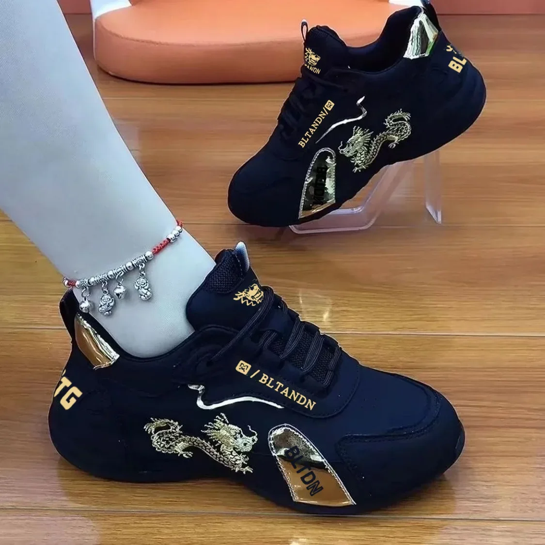 Leichte Leder Dad Sneakers Für Damen Und Herren Modisch_voghion.com