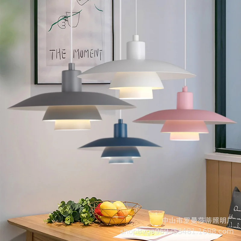 

Nordic UFO Pendant Light Danish Restaurant Chandelier Modern Simple Study Bar Table Living Room Kitchen Bedroom Pendant Lamp
