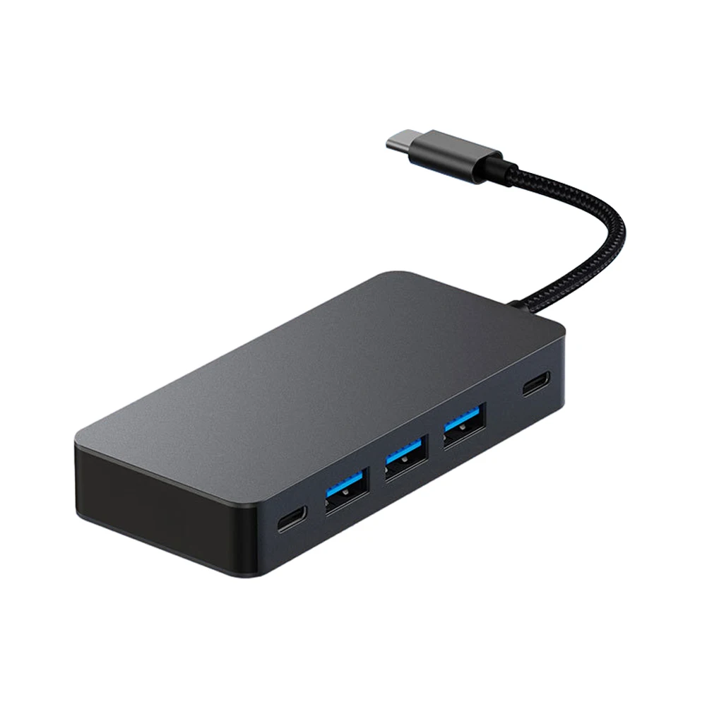 맥북 노트북용 C타입 허브 USB 도킹 스테이션, HDMI 호환 USB 3.0, C타입 USB 스플리터, 5Gbps 도킹 스테이션, 7 in 1