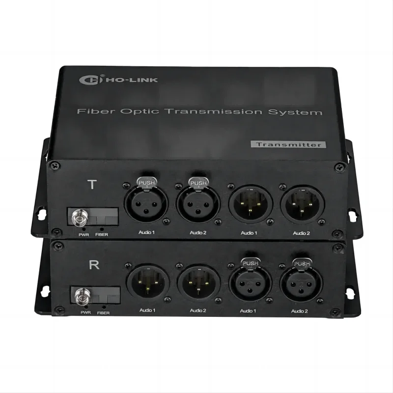 2 Channel Bi-Directional XLR Audio to Fiber Converter Balanced Audio Over Fiber Optical Extender Transceiver 8 channel balanced xlr audio over fiber converter