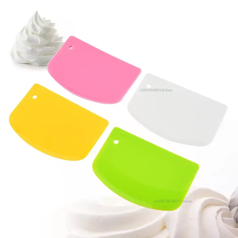 Cake Cream Scraper Plastic Dough Cutter Fondant Bread Spatula Baking Tools Cake Butter Scraper Pastry Baking Kitchen Accessories dough scraper baking tool dough cutter baking accessories cake scraper
