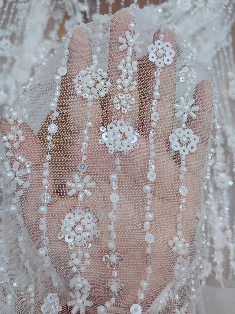 Off White Beading Lace Fabric Wedding Material Dress Lace Flowers 2024 NEW Design - AliExpress 15 Off White Beading Lace Fabric Wedding Material Dress Lace Flowers 2024 NEW Design - AliExpress 15