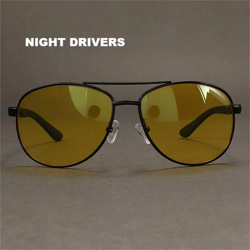 Enhanced Night Vision Metal Frame Glasses