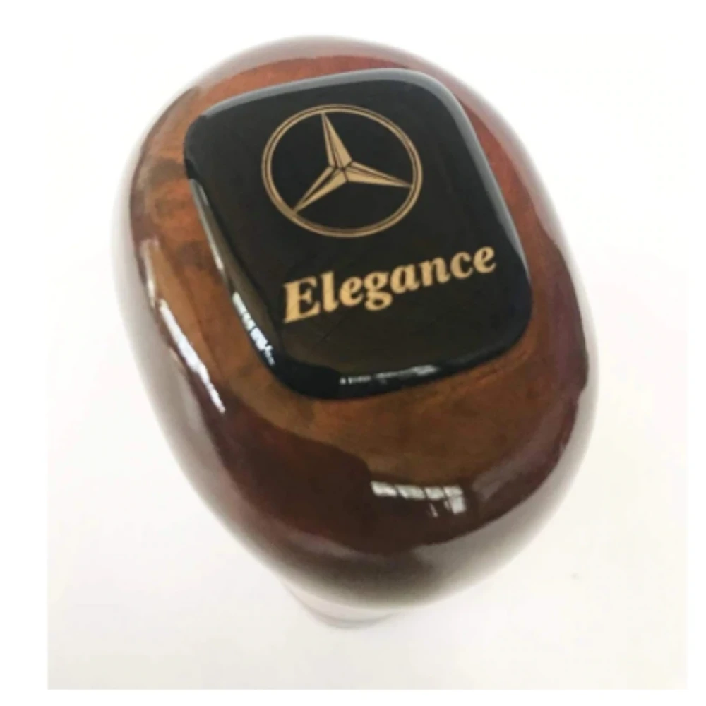 Mercedes Wooden Gear Knob With Elegance Written Automatic And Manual