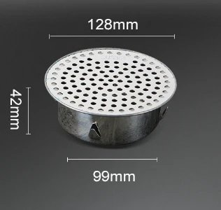 สแตนเลสห้องน้ําท่อระบายน้ําผม Catcher ระเบียงระบายน้ําปลั๊กสวนกลางแจ้งหลังคา Anti-blocking ชั้นกรอง 13