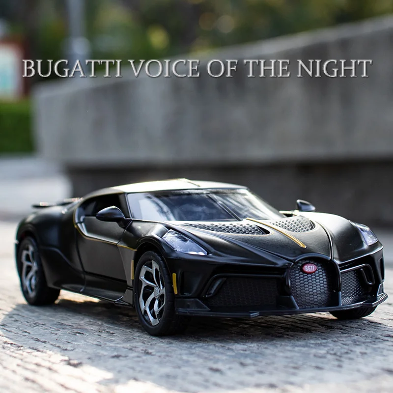 1 24 Bugatti Lavoiturenoire Giocattolo Per Auto Corpo In Lega Modello 