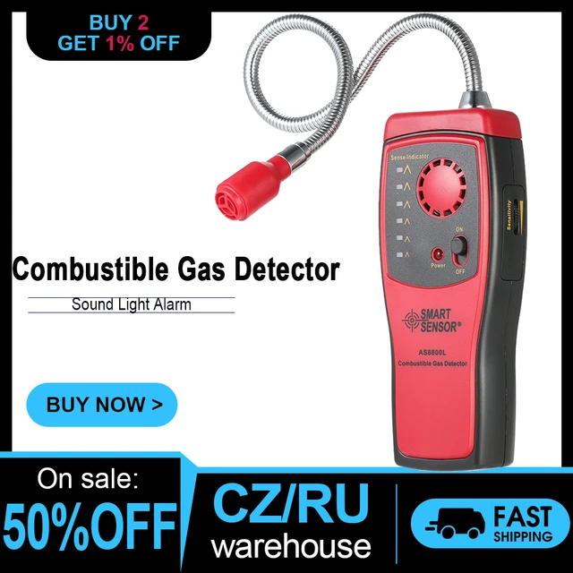 Combustible Gas Detector with SmartAlarm LED Indicator