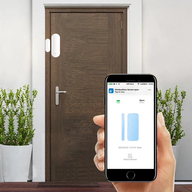 ZigBee Door Window Sensor eWeLink APP Smart Home Security Protection Door Open Closed Detector for Alexa Google Yandex Alice 3