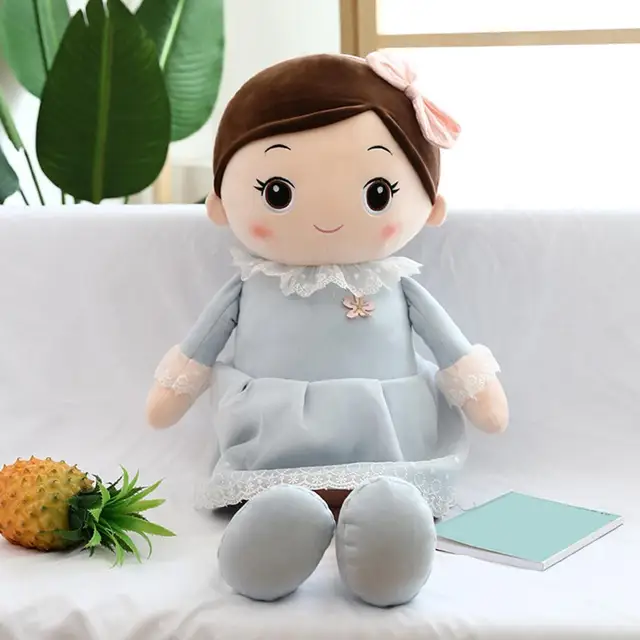 40/50cm Stuffed Doll Toy with Lace Clothes Fully Filled Cute Soft Cartoon Girl Doll Children Plush Toy Birthday Gift 3