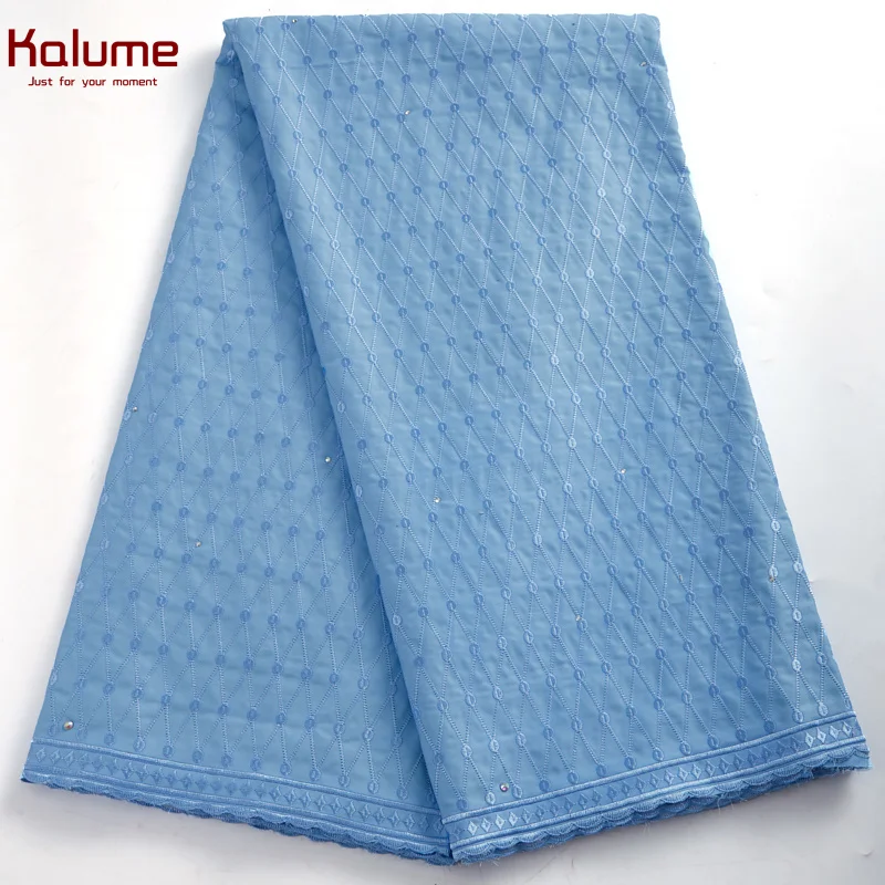 

Kalume Swiss Cotton Lace Fabric White 5 Yards African Nigerian Lace Fabrics 2022 High Quality For Party Cloth Sewing Robes F2774