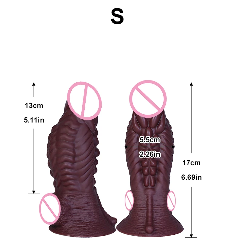 Huge Alien Dildo Thick Anal Plug Prostate Massager Dick Dilator Anus Masturbator Men Sex Shop Pink Large Horse Penis Butt Plug