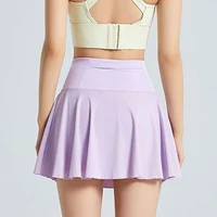 High Waist Pocket Yoga Skirts Women Summer Anti-Shine Quick Drying Running Fitness Shorts Skirt Woman Casual Thin Pleated Skirts 5