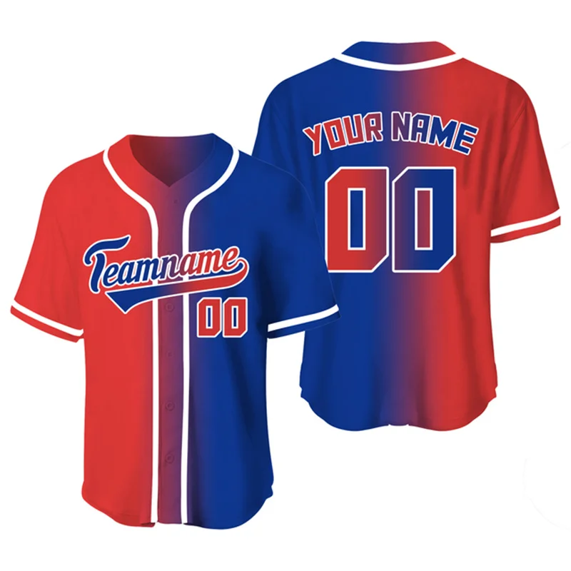 

Casual Baseball Shirt Men's Shirt Customized Team/Name Sublimation Blank Baseball T-shirt Unified Sports Training Jersey