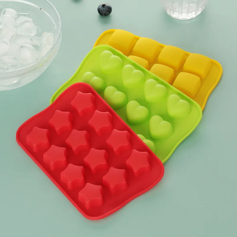 Mini Silicone Ice Cube Trays Reusable Ice Maker Mould Non-Stick Candy Chocolate Molds Silicone Baking Mold For Cake Decoration
