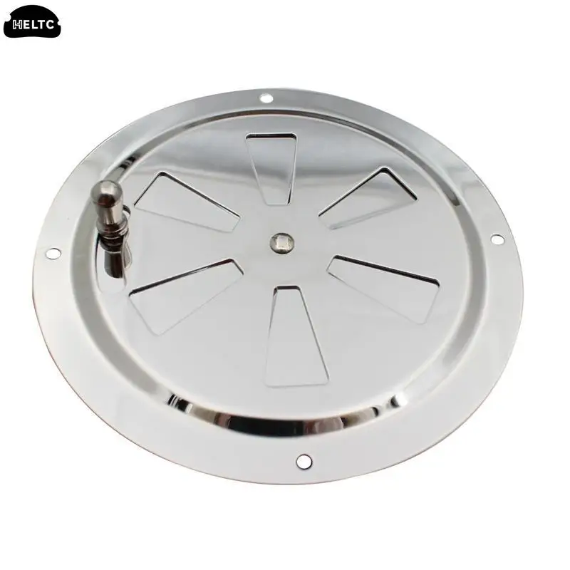 Air Vent Grille 1PCS Air Louver Vent Stainless Steel 316 Boat Marine Round Grille Ventilation Louvered Ventilator Grill Cover Side Knob Opening