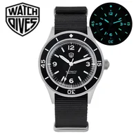 Watchdives Vintage WD50F 50-Fathoms NH35 Dive Watch 40mm Men Watch Sapphire Crystal Bubble 300M Watchproof C3 Luminous Watch 1