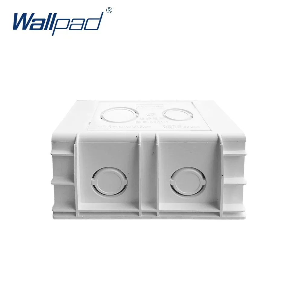AU US Brazil Isreal Standard Wallpad 118*72MM Cassette Universal White Wall Mounting Box for Wall Switch and Socket Back Box