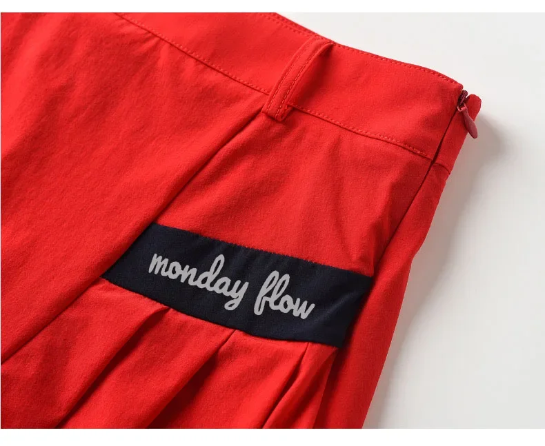 Monday Flow Golf Women Summer Sports Skirt Breathable Leggings Half Body Skirt Ladies A-line Pleated Skirts