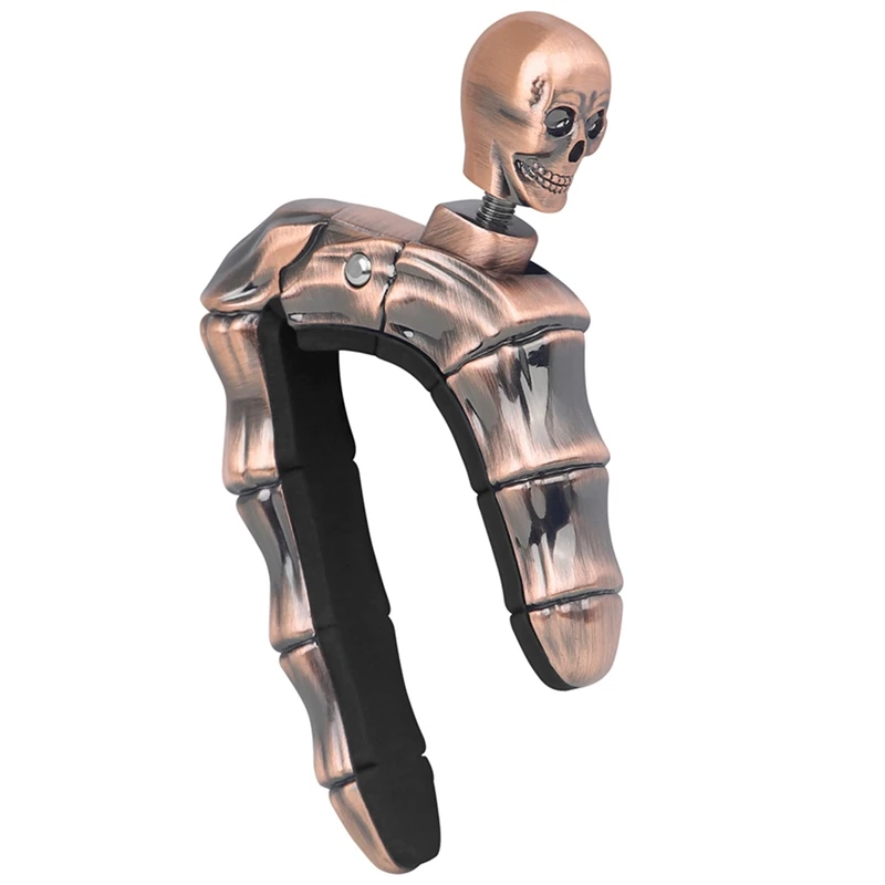 

High-Grade Skull Zinc Alloy Capo Folk Bakelite Classical Guitar Tuner Ukulele Capo Easy Storage