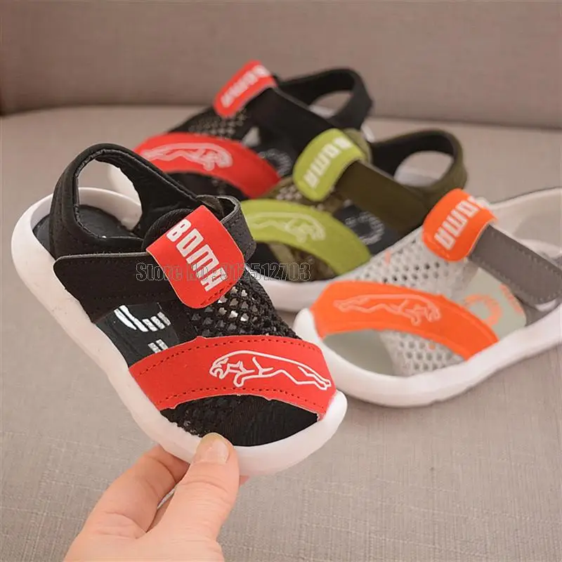 Summer Toddler Sandal Baby Girl Color Net Cloth Breathable Boy Sneaker Kid Infant Sport Shoes