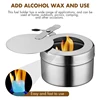 10Pack Stainless Steel Fuel Holders, Chafing Fuel Holders With Cover, Fuel Holder For Chafing Dish, And Buffet, Barbecue 4