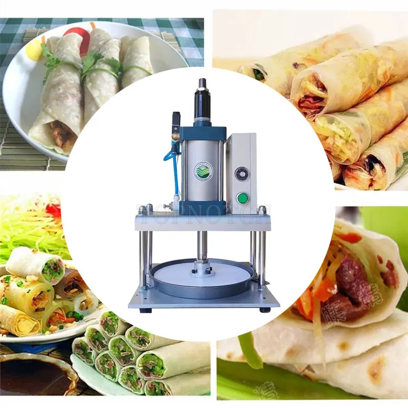

Automatic Pizza Dough Press Pneumatic Commercial Cake Egg Pancake Flattening Machine