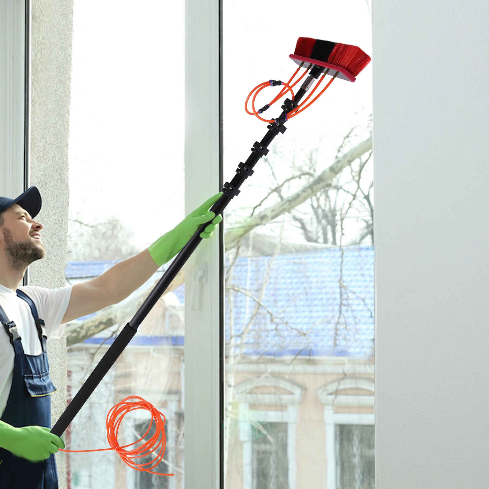 24ft Aluminum Water Fed Pole Cleaning Kit