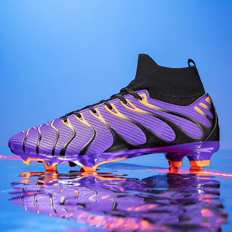 Football Shoes Men's Football Shoe Association Quick Five Up Football Nail Anti slip Professional Ultra Light Training Boot Turf