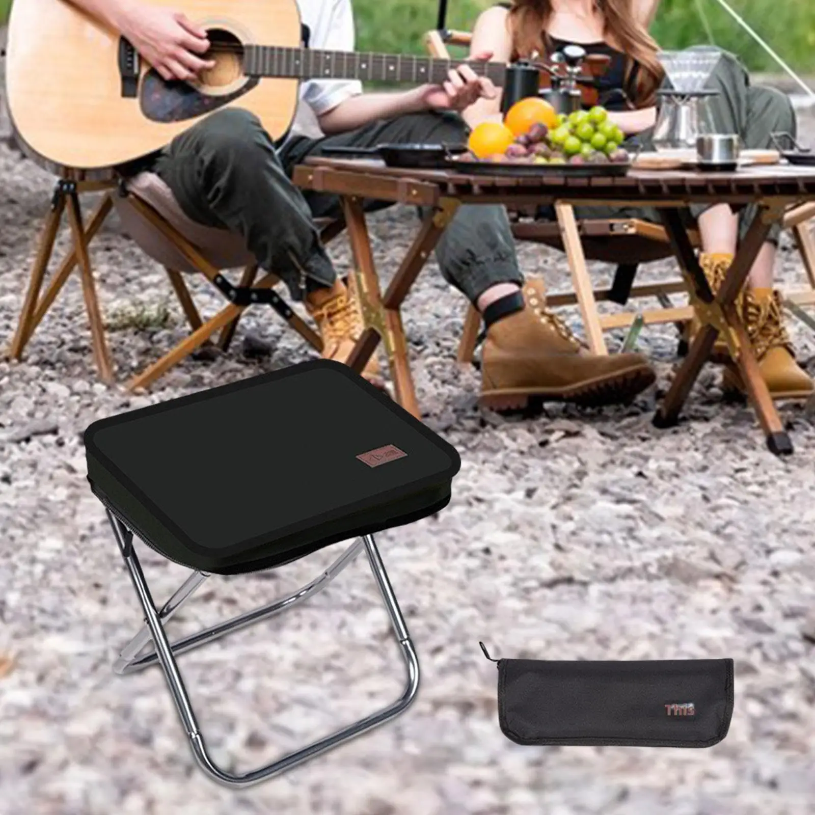 Outdoor Portable Stool Folding Handbag Ultralight Small Fishing Camping Backpack Travel Gardening Art Sketching