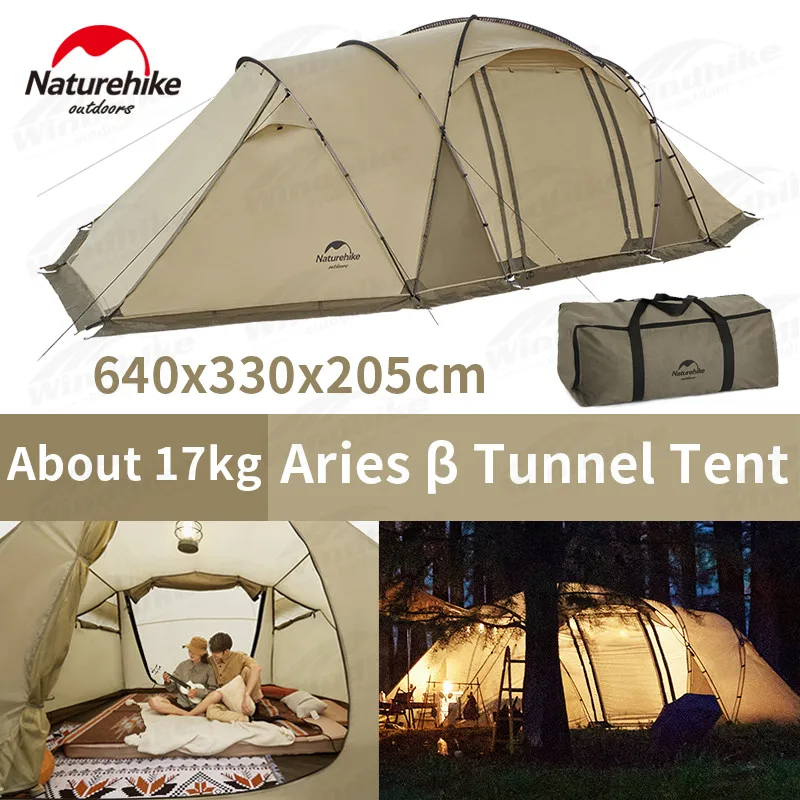 Teken Uiterlijk Ongedaan maken Naturehike Portable 4-6 Persons Tunnel Tent Diy Expansion Big Front Hall  Camping Hiking Windproof Breathable Double Layer Upf50+ - Tents - AliExpress