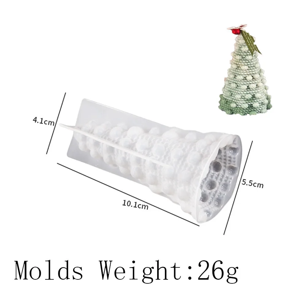 thumbnail image 1 of Molde de silicona para velas de árbol de Navidad en 3D, kit para hacer velas navideñas, jabón hecho a mano, yeso, resina, herramientas para hornear, regalos navideños, 1 of 5