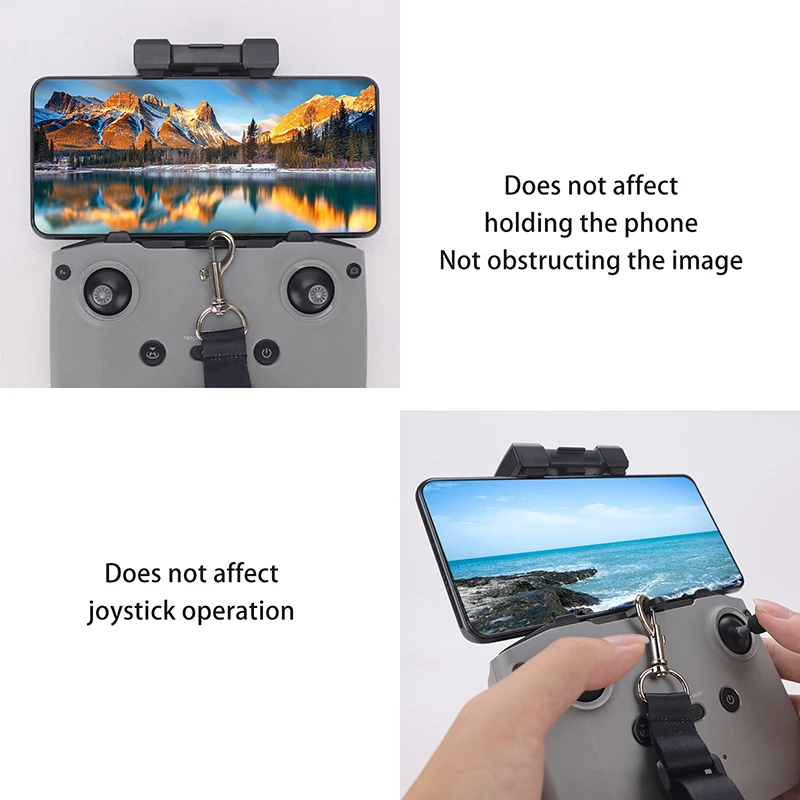 Support drone DJI avec cordon nylon réglable - Boucle ABS pour télécommande